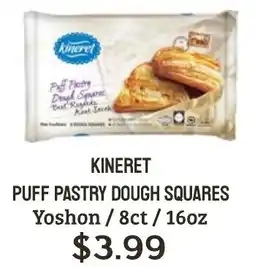 Seven Mile Market Kineret puff pastry dough squares offer