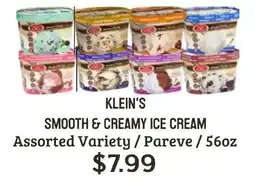 Seven Mile Market Klein's smooth & creamy ice cream offer