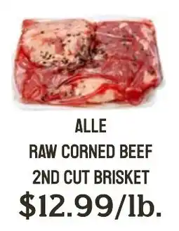 Seven Mile Market Alle raw corned beef 2nd cut brisket offer