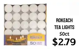 Seven Mile Market Rokeach tea lights offer