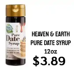 Seven Mile Market Heaven & Earth pure date syrup offer