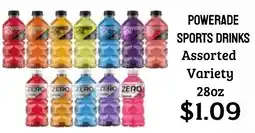 Seven Mile Market Powerade sports drinks offer