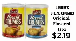 Seven Mile Market Lieber's bread crumbs offer
