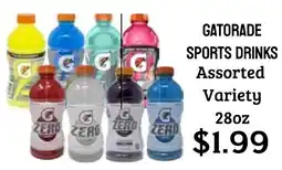 Seven Mile Market Gatorade sports drinks offer
