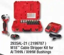 Fastenal M18 Cable Stripper Kit for AI THHN/XHHW Bushings offer