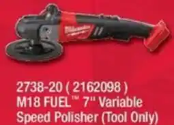 Fastenal M18 FUEL 7 Variable Speed Polisher offer