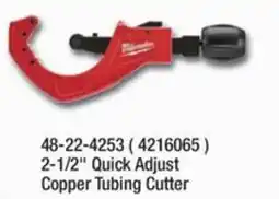 Fastenal Quick Adjust Copper Tubing Cutter offer