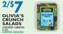 Associated Olivia's crunch salads offer