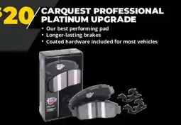 Advance Auto Parts Carquest professional platinum upgrade offer