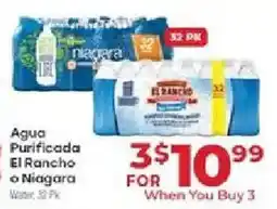 Supermercado El Rancho Agua Purificada El Rancho o Niagara offer
