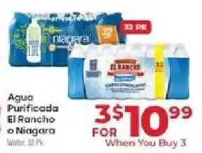 Agua Purificada El Rancho o Niagara