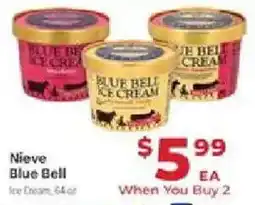 Supermercado El Rancho Nieve Blue Bell Ice Cream offer