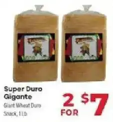 Supermercado El Rancho Super Duro Gigante Giant Wheat Duro Snack offer