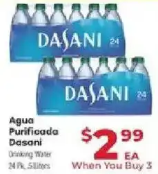 Supermercado El Rancho Dasani drinking water offer