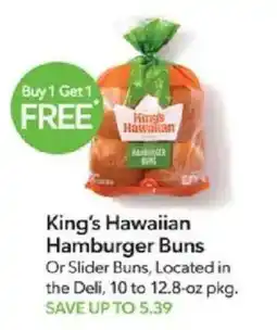 Publix King's Hawaiian Hamburger Buns offer