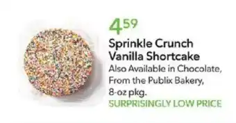 Publix Bakery Sprinkle Crunch Vanilla Shortcake