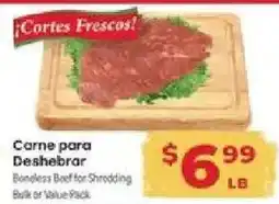 Supermercado El Rancho Boneless Beef for Shredding offer