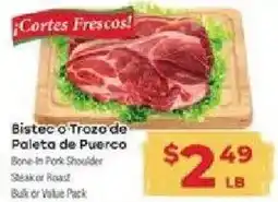 Supermercado El Rancho Bistec o Trozo de Paleta de Puerco offer