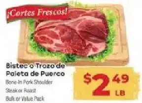 Bistec o Trozo de Paleta de Puerco