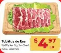 Supermercado El Rancho Tabilitas de Res offer