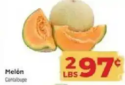 Supermercado El Rancho Melón Cantaloupe offer