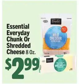 Vallarta Supermarkets Essential Everyday Chunk Or Shredded Cheese offer