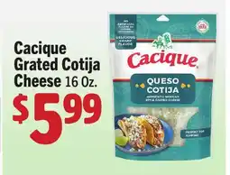Vallarta Supermarkets Cacique Grated Cotija Cheese offer