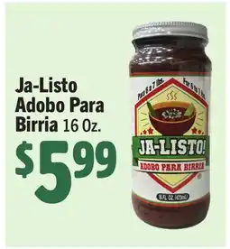 Vallarta Supermarkets Ja-Listo Adobo Para Birria offer
