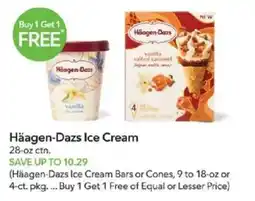 Publix Häagen-Dazs Ice Cream offer