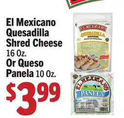 Vallarta Supermarkets El Mexicano Quesadilla Shred Cheese offer