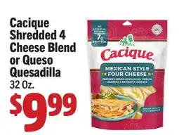Vallarta Supermarkets Cacique Shredded 4 Cheese Blend or Queso Quesadilla offer