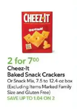 Publix Cheez-It Baked Snack Crackers offer