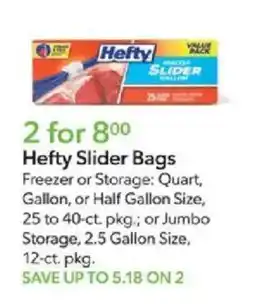 Publix Hefty Slider Bags offer