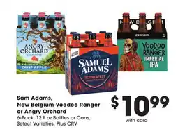 Ralphs Sam Adams, New Belgium Voodoo Ranger Or Any Angry Orchard offer