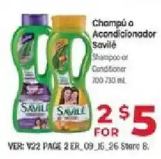 Supermercado El Rancho Saville Shampoo or Conditioner offer