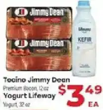Supermercado El Rancho Tocino Jimmy Dean Yogurt Lifeway offer