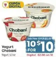 Supermercado El Rancho Yogurt Chobani offer