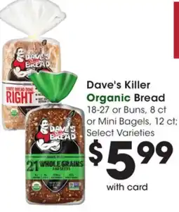 Ralphs Dave's Killer Organic Bread offer