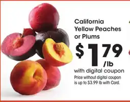 Ralphs California Yellow Peaches or Plums offer
