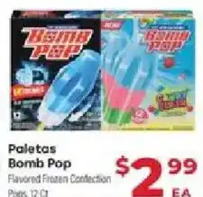 Supermercado El Rancho Paletas Bomb Pop offer