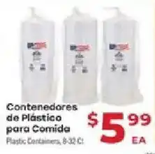 Supermercado El Rancho Plastic Containers offer