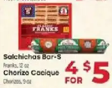 Supermercado El Rancho Salchichas Bar-S offer