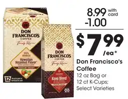 Ralphs Don Francisco's Coffee offer
