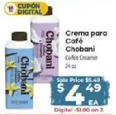 Supermercado El Rancho Chobani Coffee Creamer offer