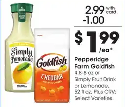 Ralphs Pepperidge Farm Goldfish offer