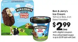 Ralphs Ben & Jerry's Ice Cream offer