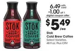 Ralphs Stok Cold Brew Coffee offer