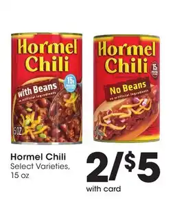 Ralphs Hormel Chili offer