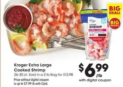 Ralphs Kroger Extra Large Cooked Shrimp offer
