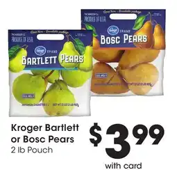 Ralphs Kroger Bartlett or Bosc Pears offer